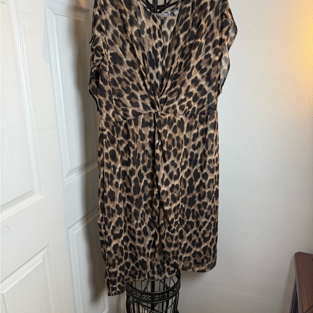 Lisa Rinna Collection Animal Print Dress